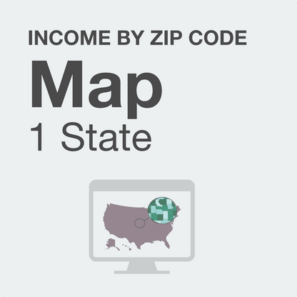 Map - Income By Zip Code: One State